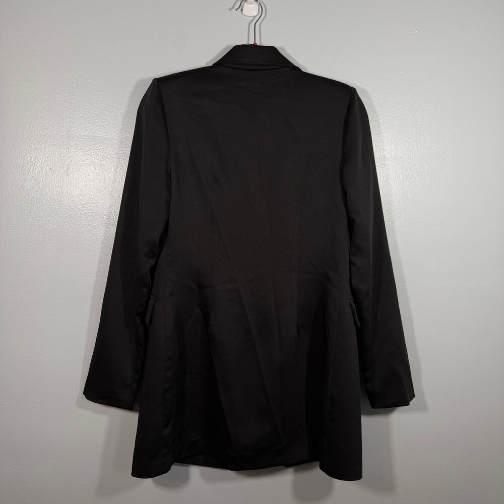 Superdown Revolve Miley Black Oversized Satin Bla… - image 5